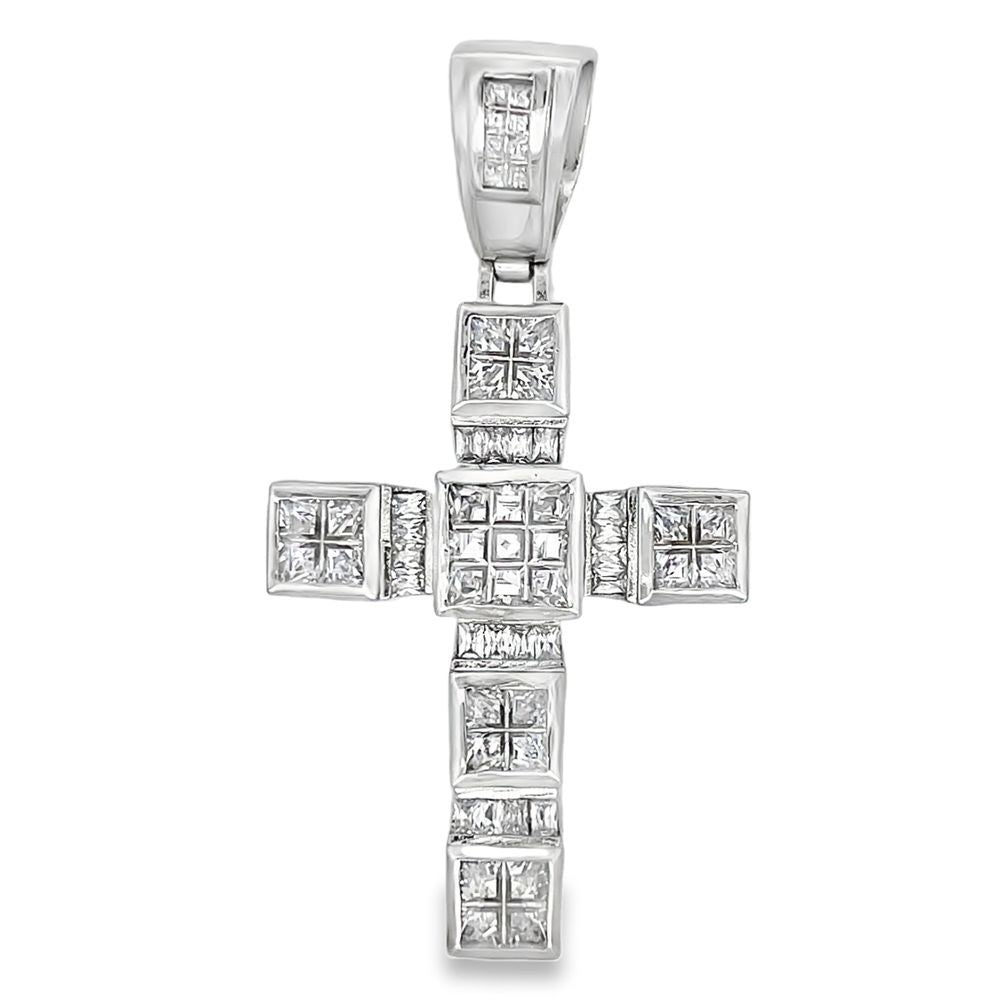 Princess Ice Cube CZ Iced Out Pendant