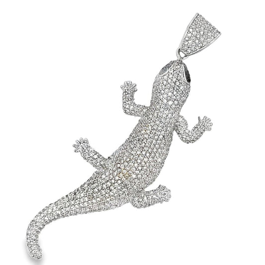 Lizard CZ Iced Out Pendant HipHopBling