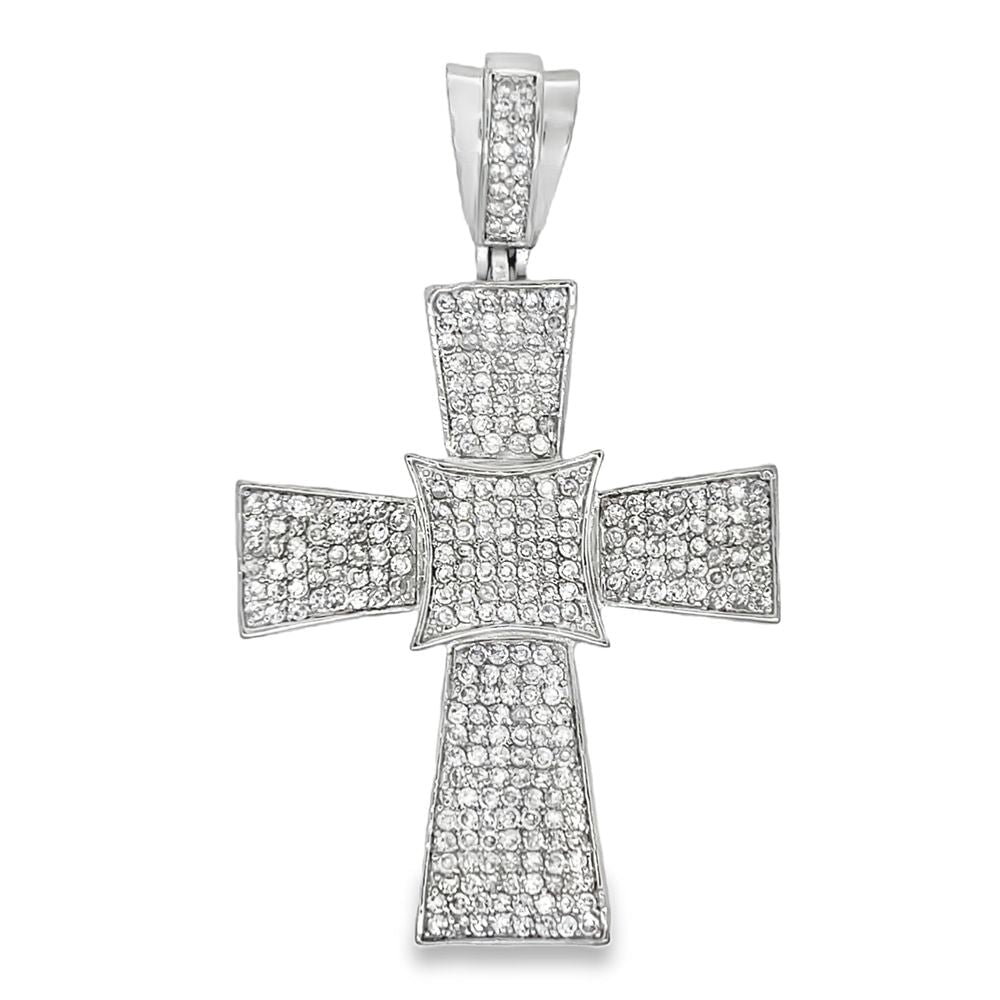 Popular Kite Cross CZ Iced Out Pendant HipHopBling