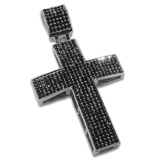 All Black on Rhodium Cross