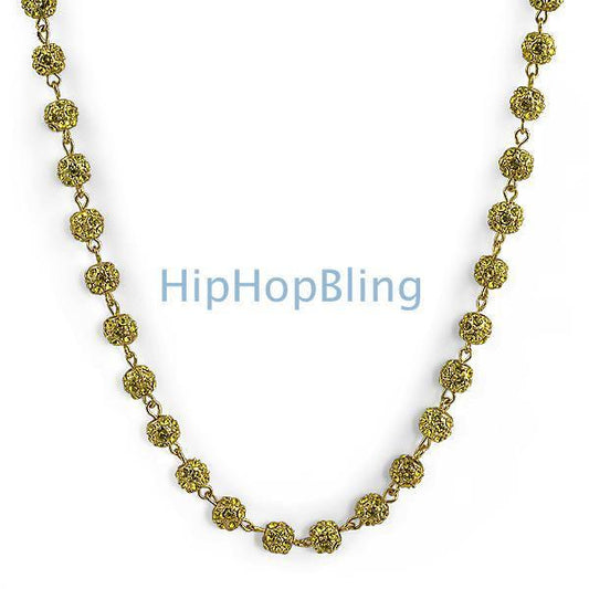 Ice Beads Lemonade Bling Bling Chain