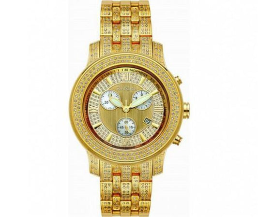 Joe Rodeo 3.50ct Diamond Band Gold Micron Watch 2000 Series