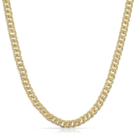 6MM Miami Cuban CZ Gold Hip Hop Chain