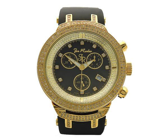 Golden Joe Rodeo Master Watch Black Dial 2.20ct Diamond