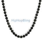 3D Black on Black Bling Bling Chain