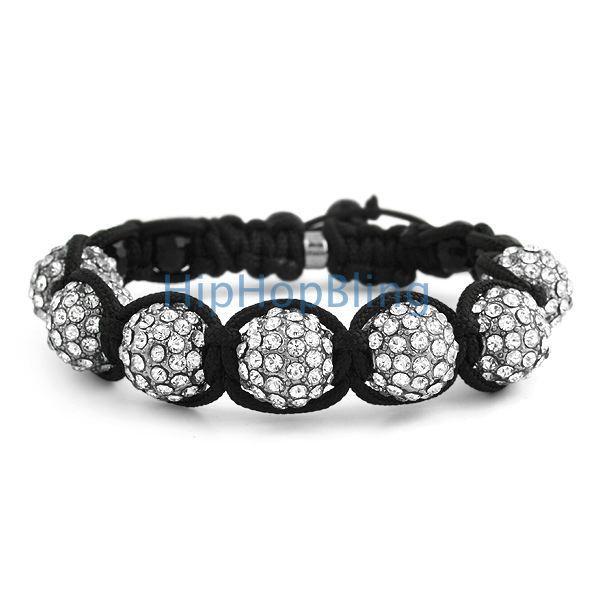 12mm 7 Ball Bling Bling Disco Ball Bracelet