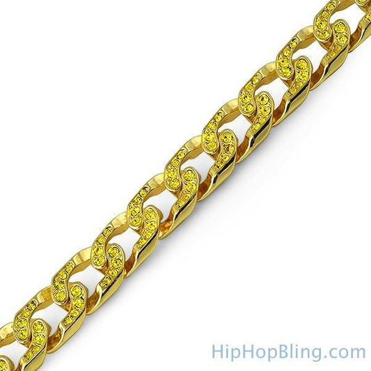 Lemonade Bling Canary Bling Cuban Bracelet