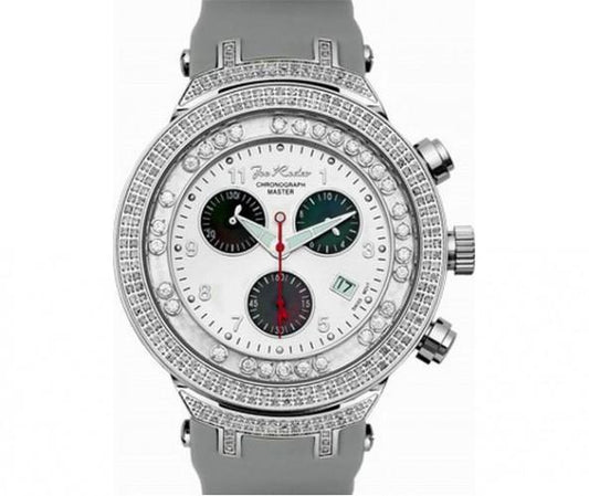 Floating Joe Rodeo Master Watch 2.20ct Diamond White Band