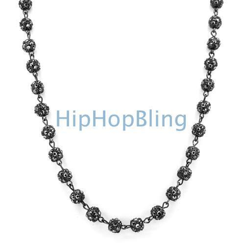 Totally Bling Bead Chain Black