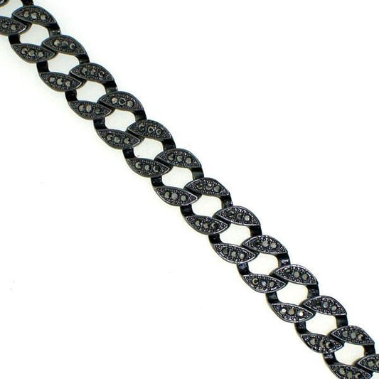 Black Bling Bling Miami Cuban Bracelet