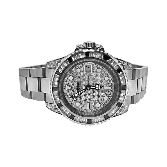 GMT CZ Custom Mens Bling Bling Watch