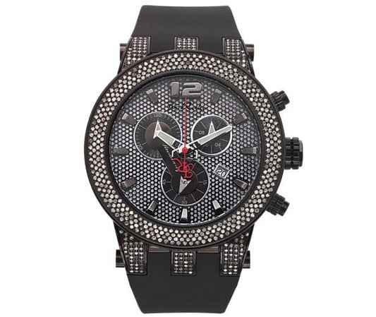 Joe Rodeo Broadway Black Watch 5.00ct White Diamonds Rubber Band