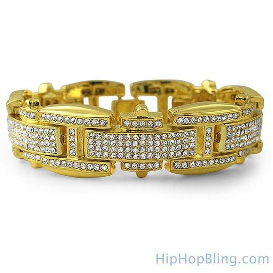 Gold I Link Bling Bling Bracelet