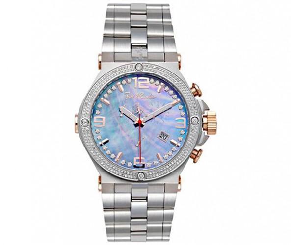 Joe Rodeo Phantom Watch Blue Pearl Dial 2.25ct Diamonds