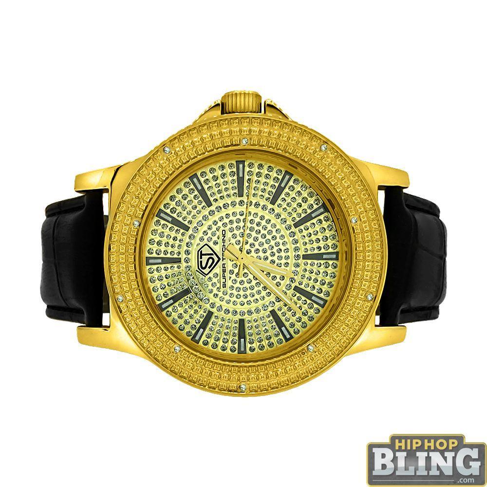 Classic Super Techno Diamond Watch Hip Hop Style