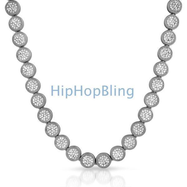 Pave Circle Link Bling Bling Chain