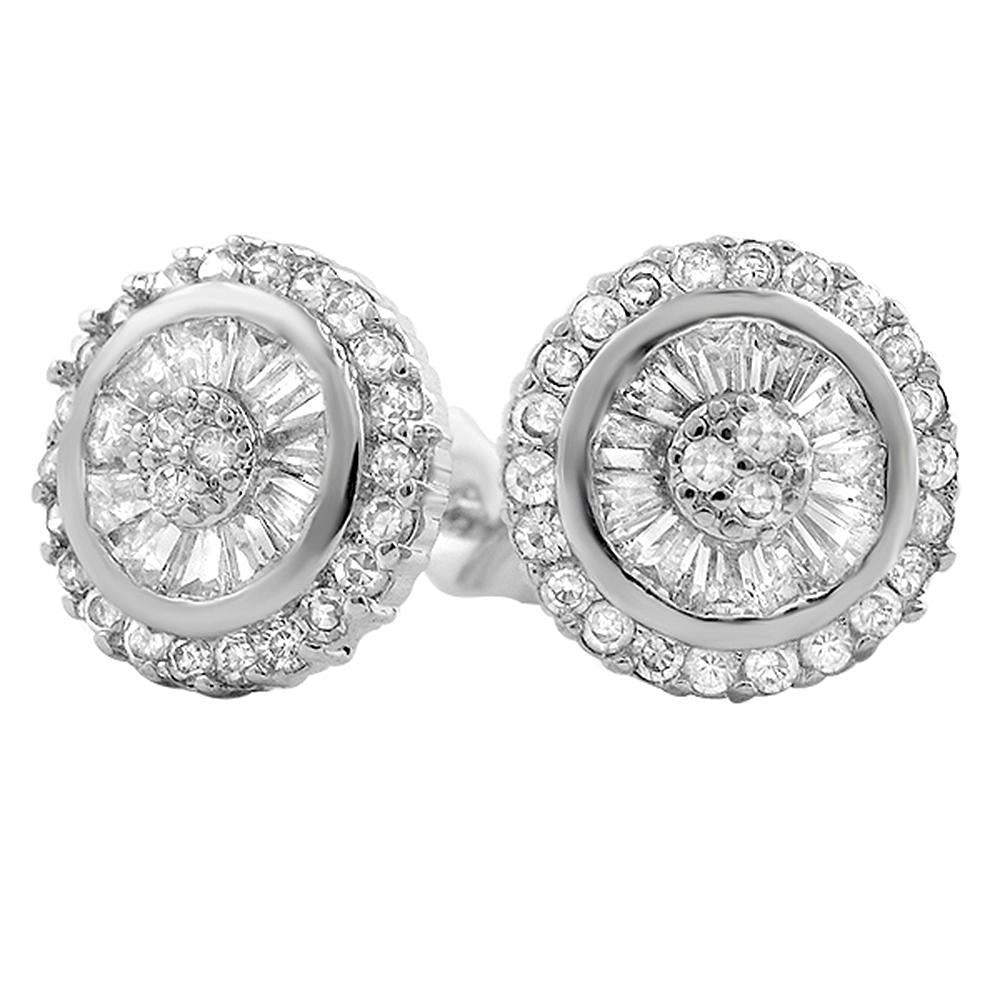 Baguette Radiant CZ Bling Bling Earrings