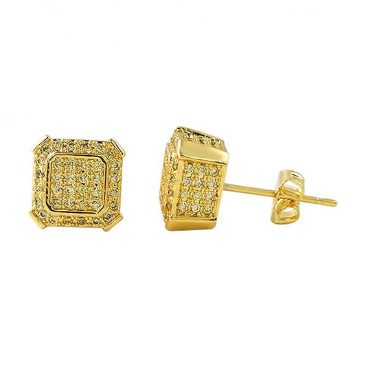 Ballers Lemonade Hip Hop CZ Earrings