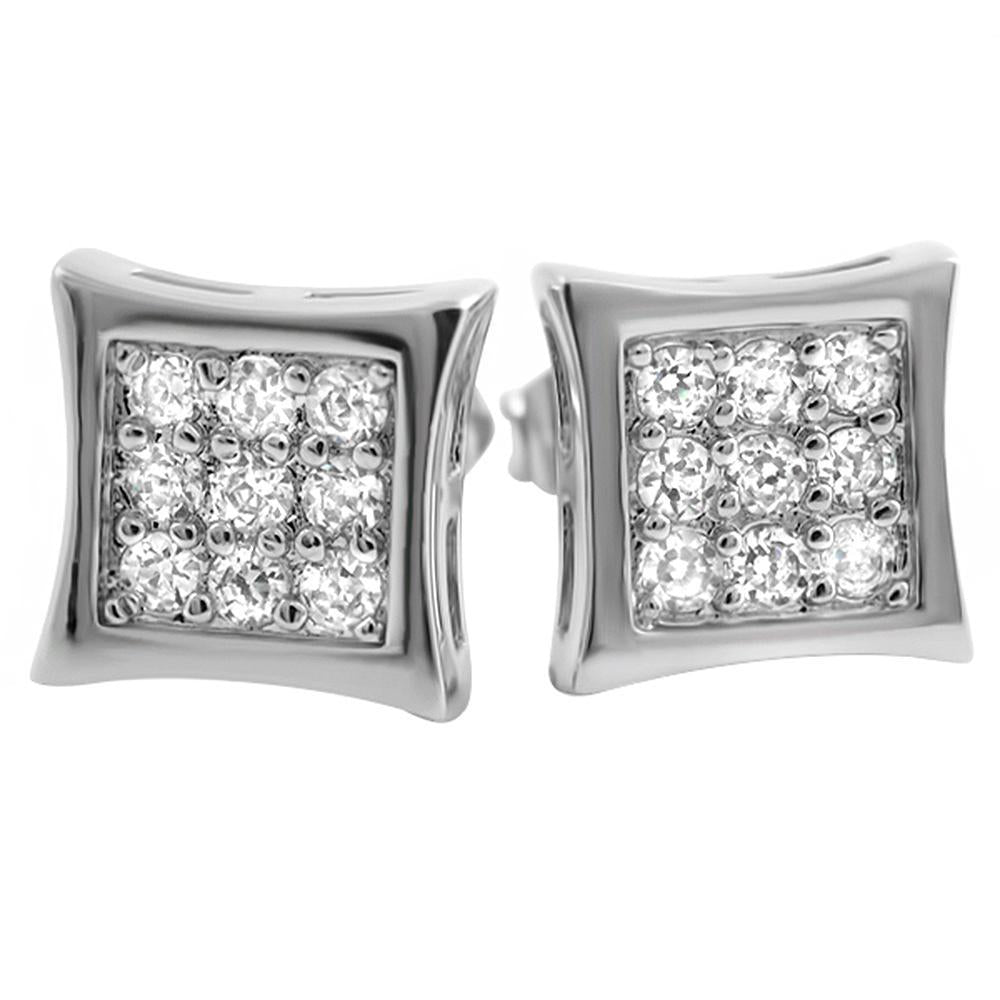 Kite Small CZ Micro Pave Earrings