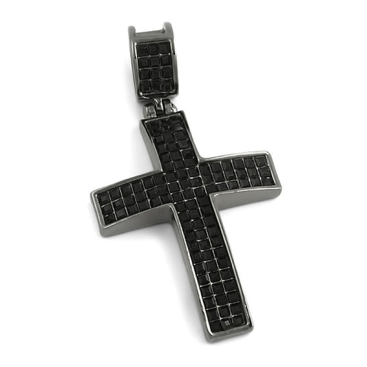 3D Small Black Princess Cut Cross