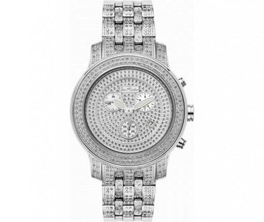 Joe Rodeo 3.50ct Diamond Band Watch Pave Dial 2000 Series