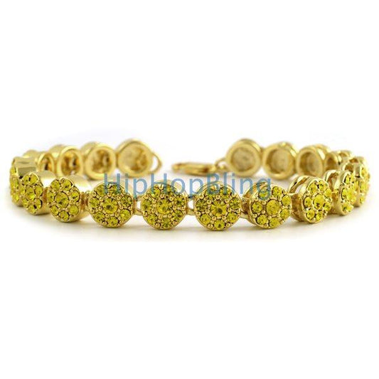 Cluster Bling Bling Lemonade Bracelet