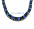 Black & Blue Checkered Bling Bling Black Chain