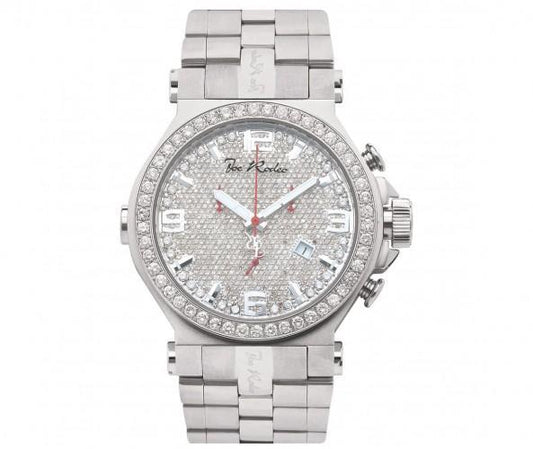 Full Diamond Dial & Bezel Joe Rodeo Phantom Watch 8.75 Carats