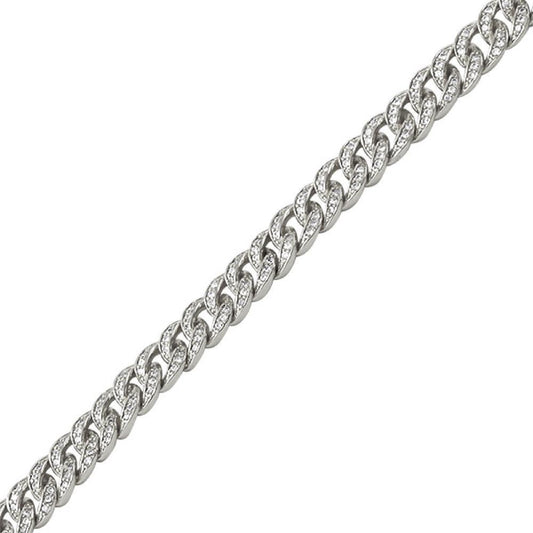 Miami Cuban Rhodium CZ Bling Bling Bracelet 6MM