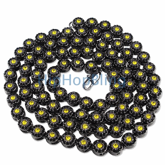 Cluster Bumble Bee Black Bling Bling Chain