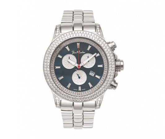 Master Pilot 7.00ct Double Diamond Bezel Joe Rodeo Watch