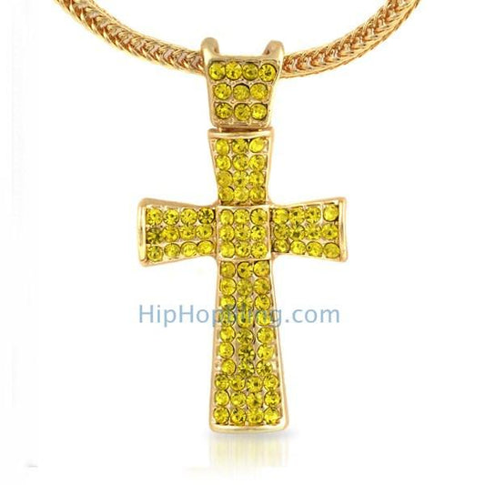 Lemonade Tie Ice Cross & Chain Small