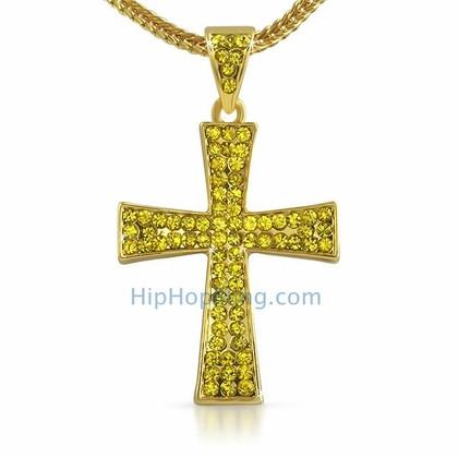 Lemonade Wing Bling Cross & Chain Small