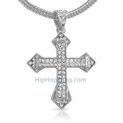 Sharp Bling Bling Cross Chain Small