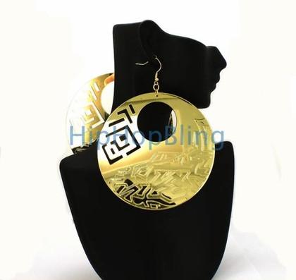 Stylish Gold Mirror Ladies Fashion Earrings